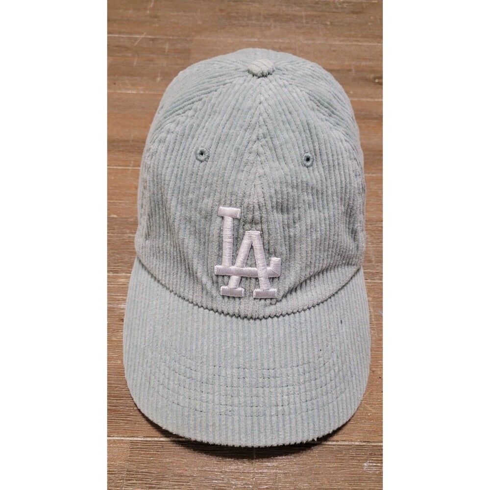 Los Angeles Dodgers Hat 47 Brand Sage Gray Corduroy Clean Up Baseball Cap MLB